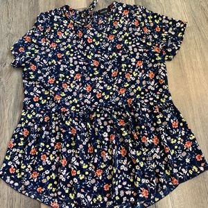 Floral peplum